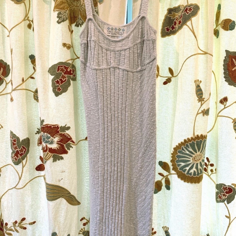 Grey Sweater Tank Dress